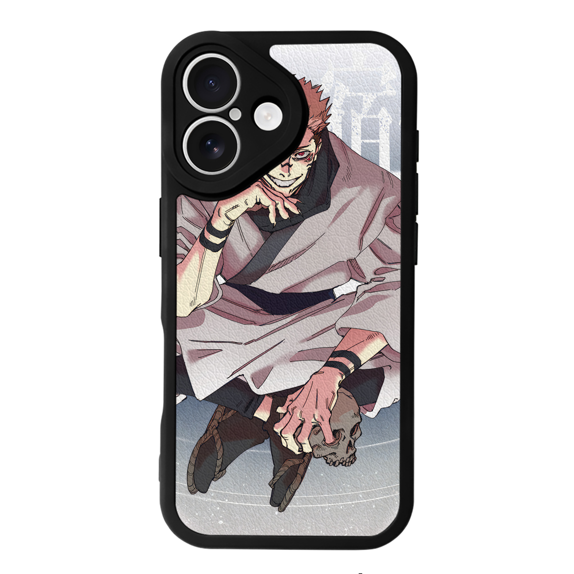 （画像用） 呪術廻戦 Jujutsu Kaisen 【iPhone 16シリーズ対応】シリコンスマホケース（レザー調） 材質：シリコン